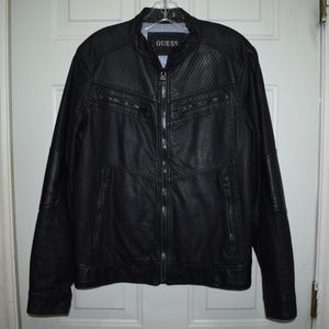Guess Faux Leather Jacket Size Small